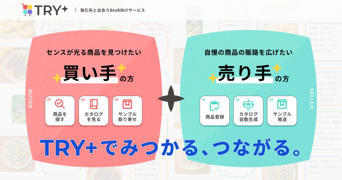 TRY+（トライプラス） | 株式会社サンレックスの小売・卸・メーカー様向けの「新商品発掘サービス」